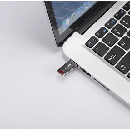 Lenovo 2TB USB Flash Drives Mini Metal Real Capacity Memory Stick Black Pen Drive Creative Business Gift Silver Storage U Disk