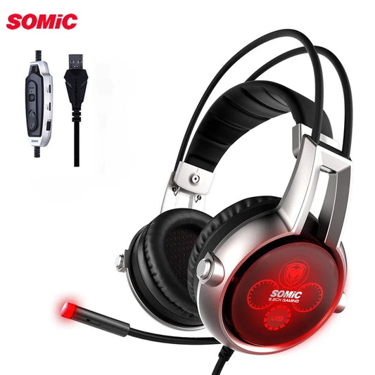 E95X Wired Earpiece 5.2 Physical Multi-channel Vibration Gaming Headset Noise Canceling Headphones For PS4 FPS Game with Mic